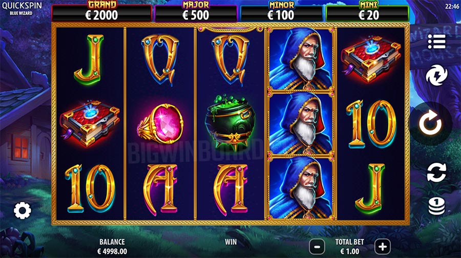 blue wizard slot